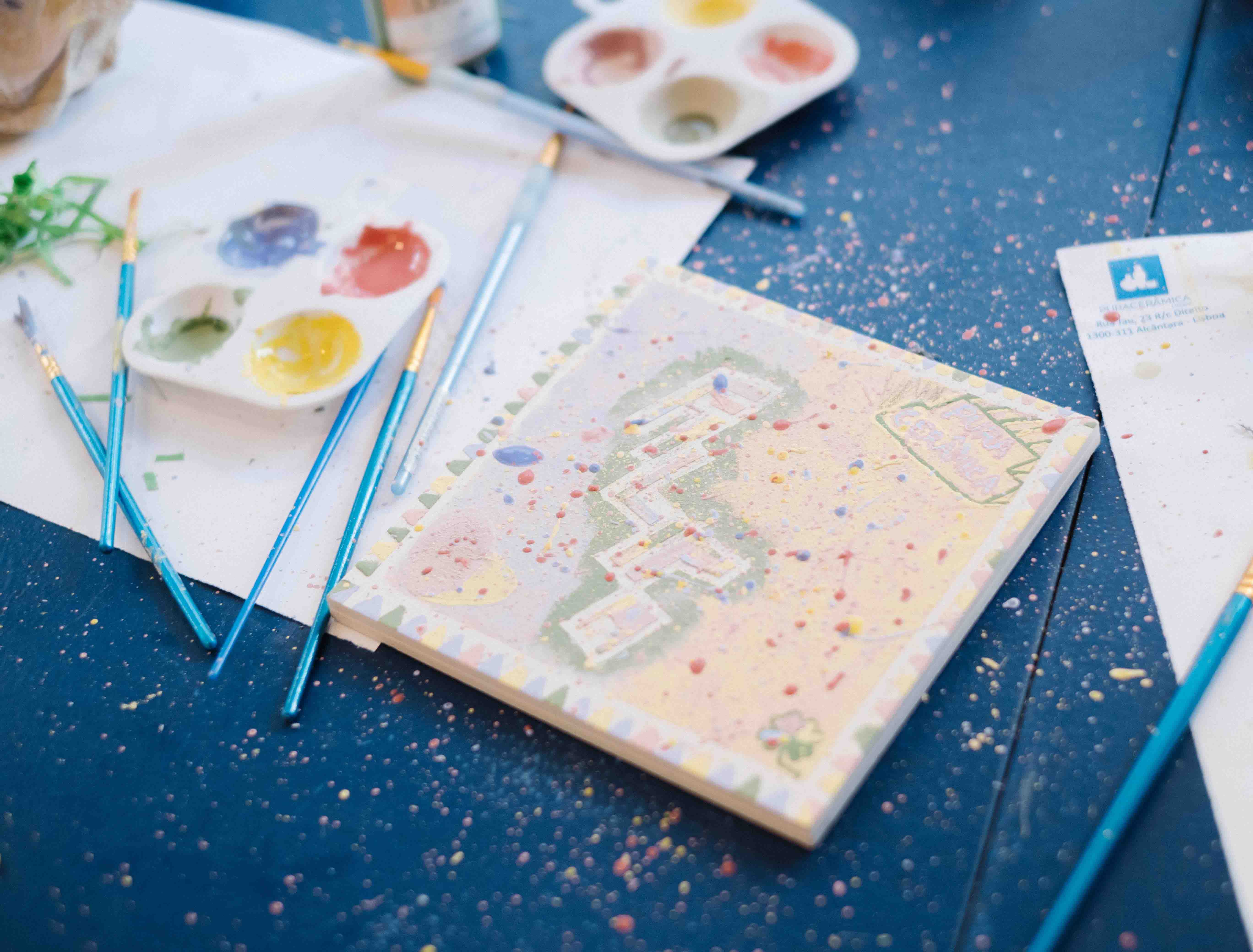 Workshop de pintura de azulejos