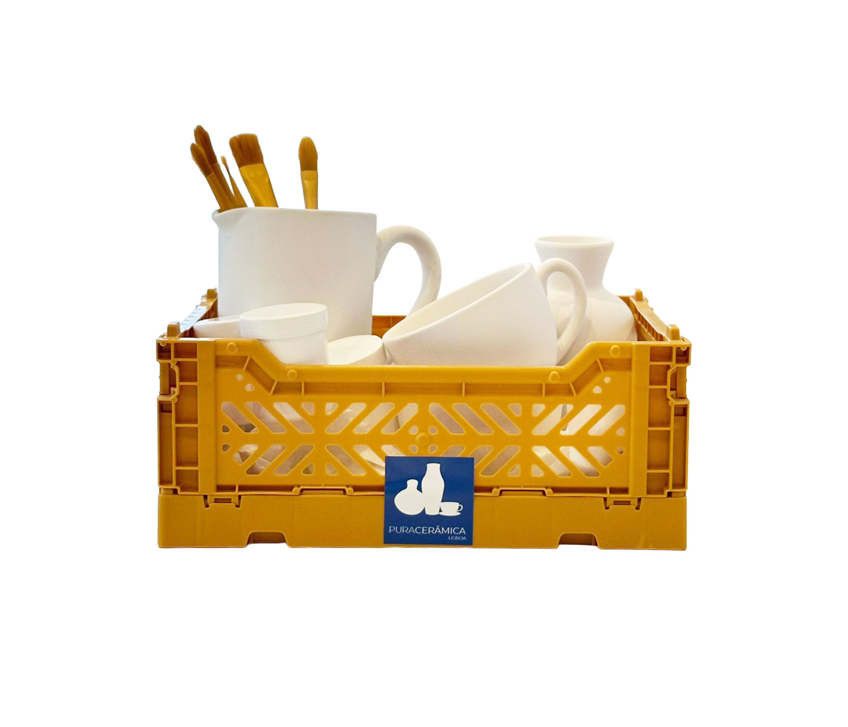 Kit de pintura de cerâmica para levar