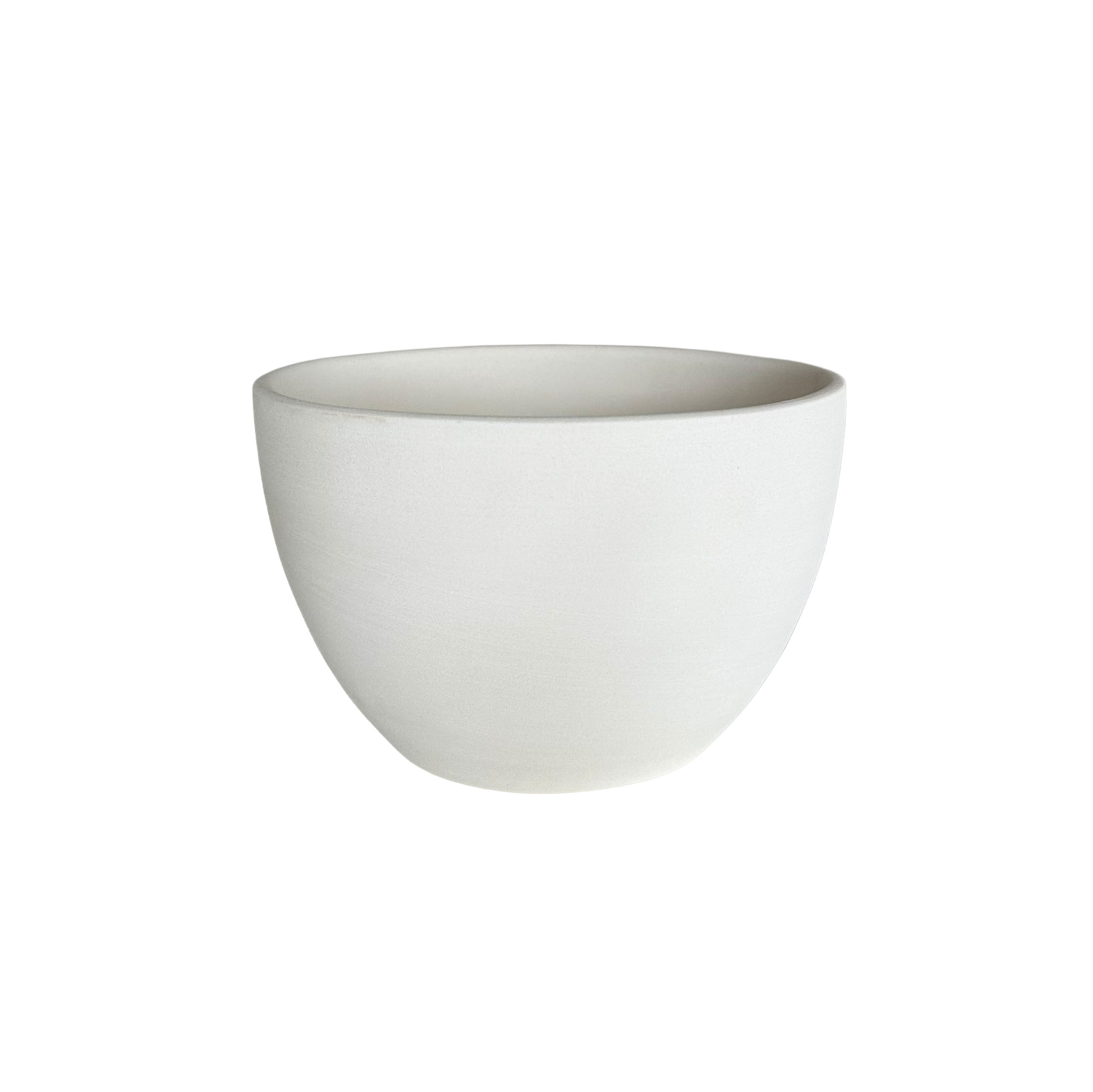 Tall ceramic bowl ready to paint