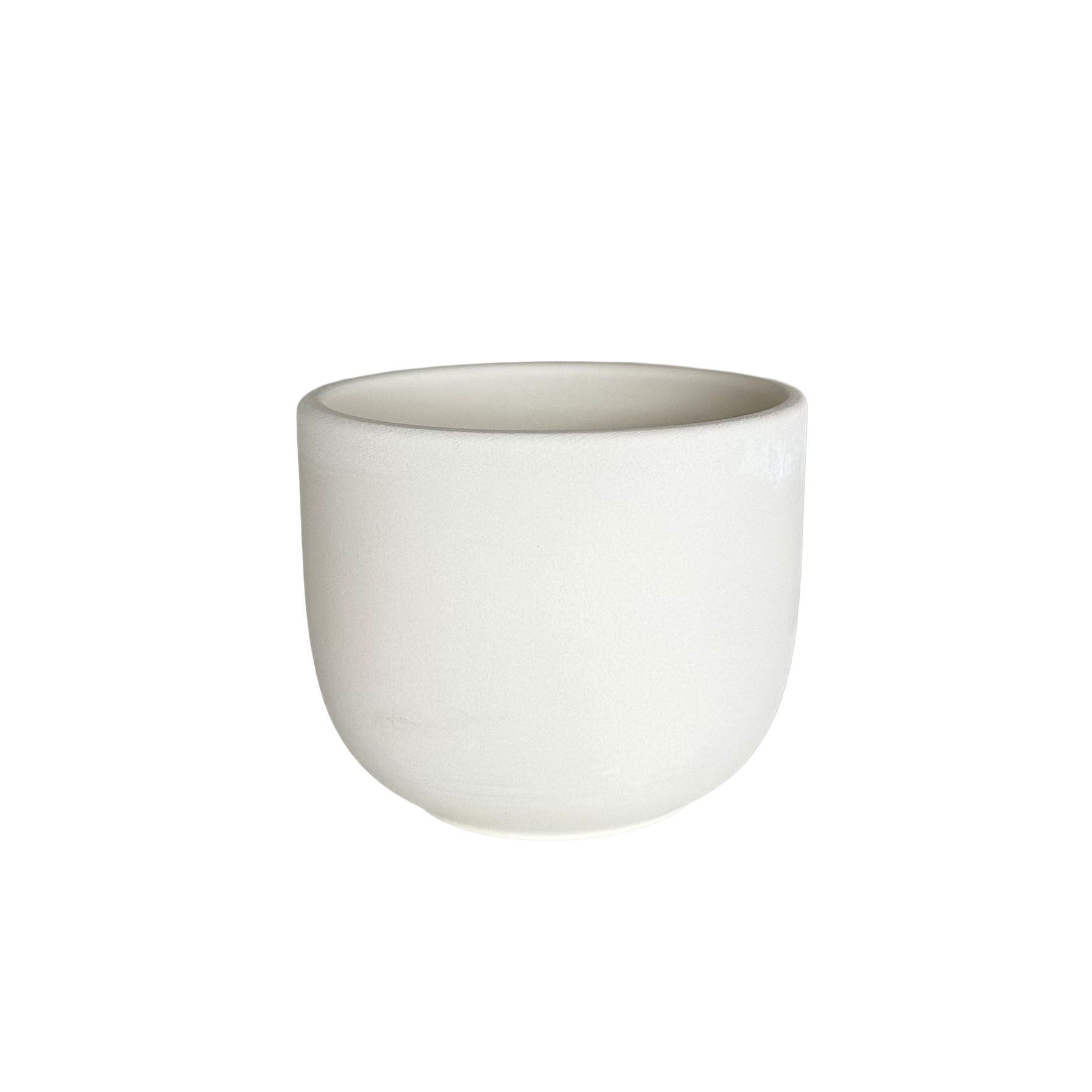 Narrow ceramic bowl ready to paint