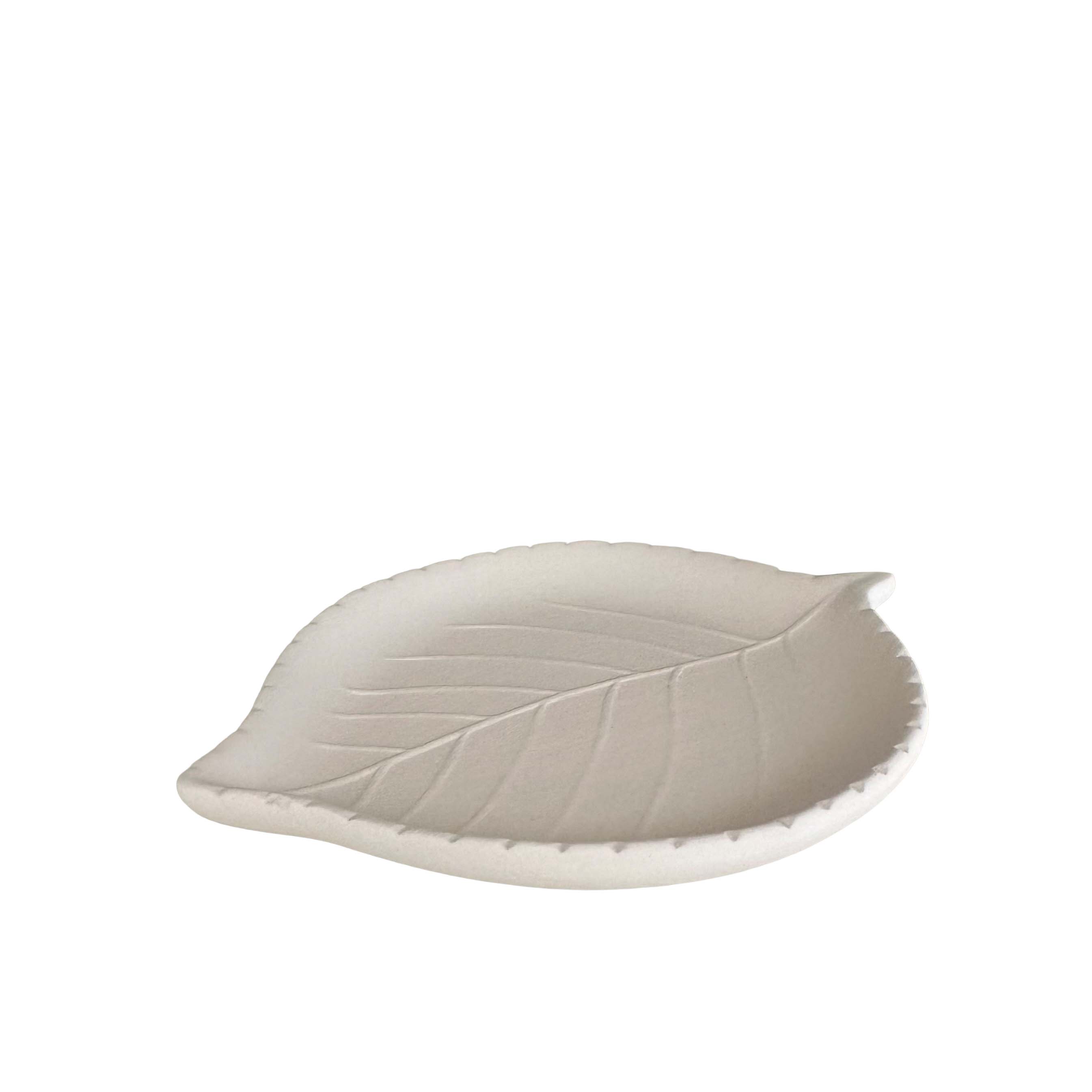 Ceramic leaf decoration ready to paint