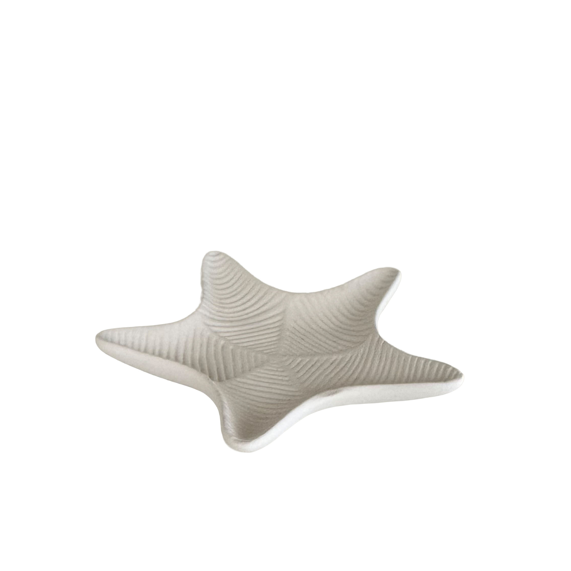 Ceramic star decoration ready to paint