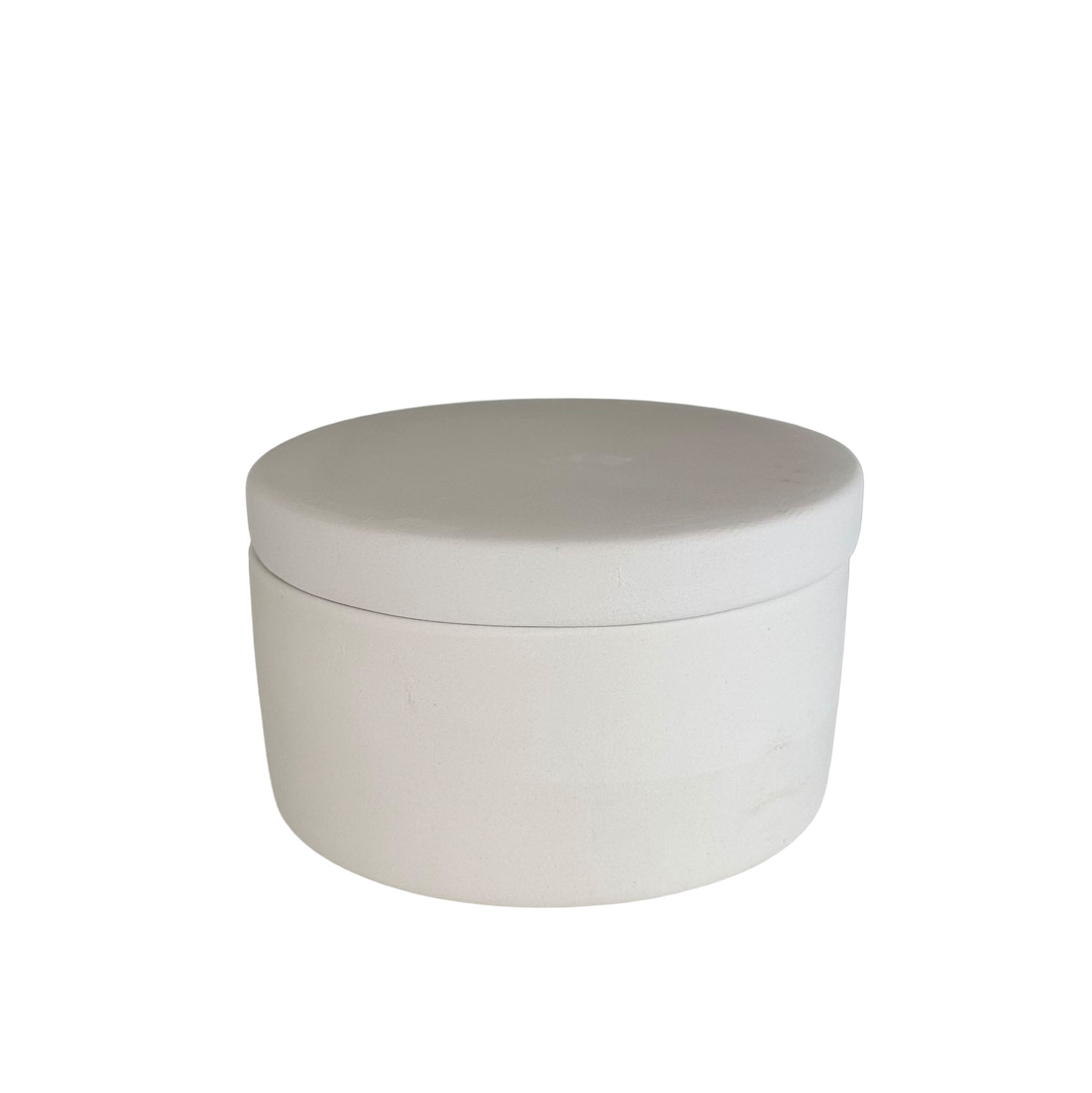 Ceramic round box ready to paint