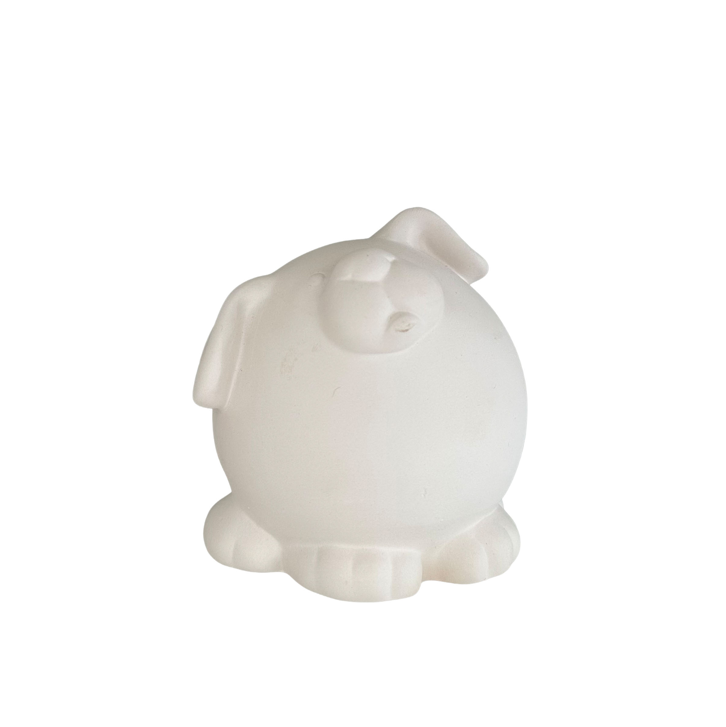 Ceramic dog piggy bank ready to paint for kids