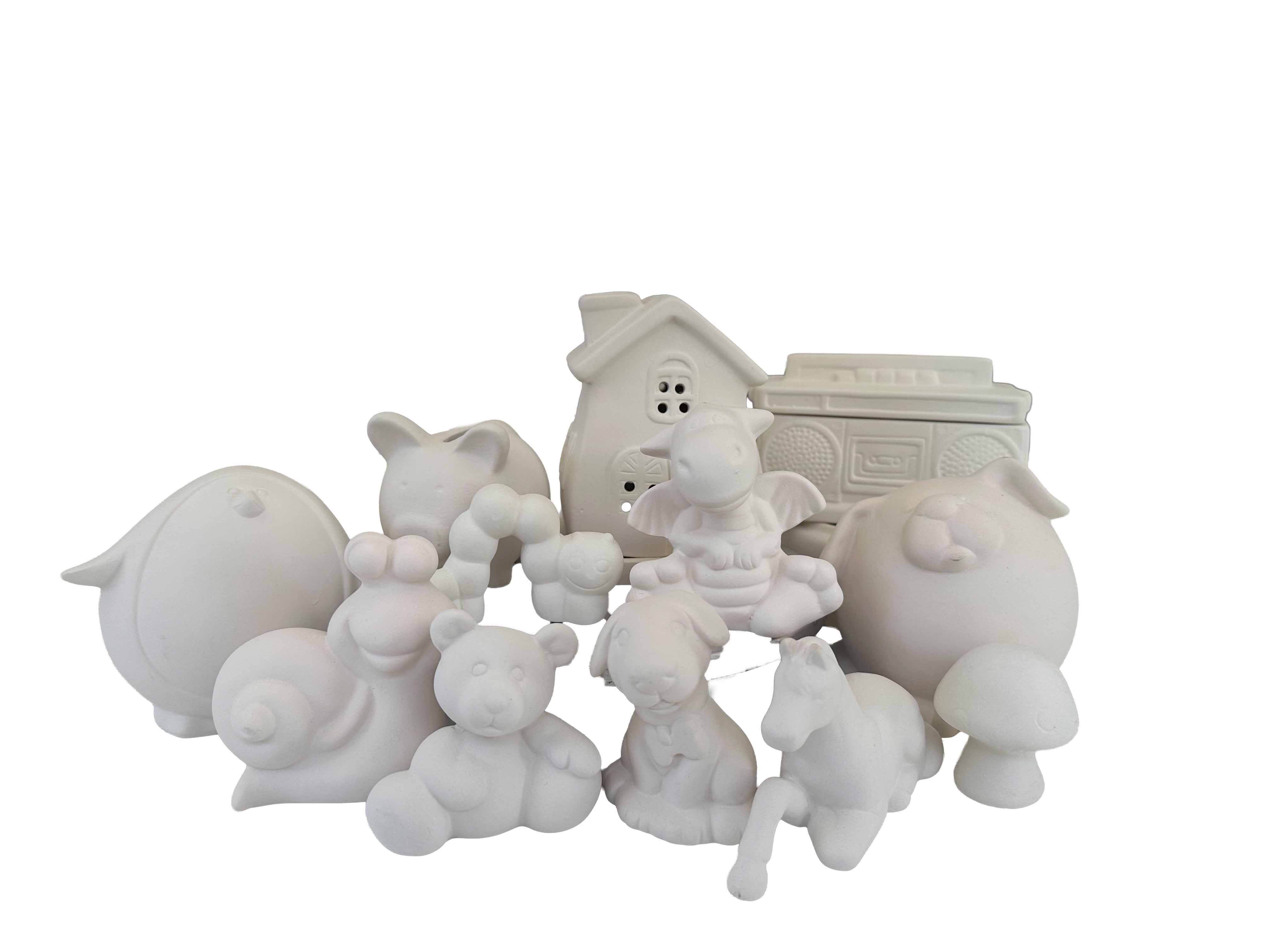 Festa de aniversário infantil a pintar cerâmica