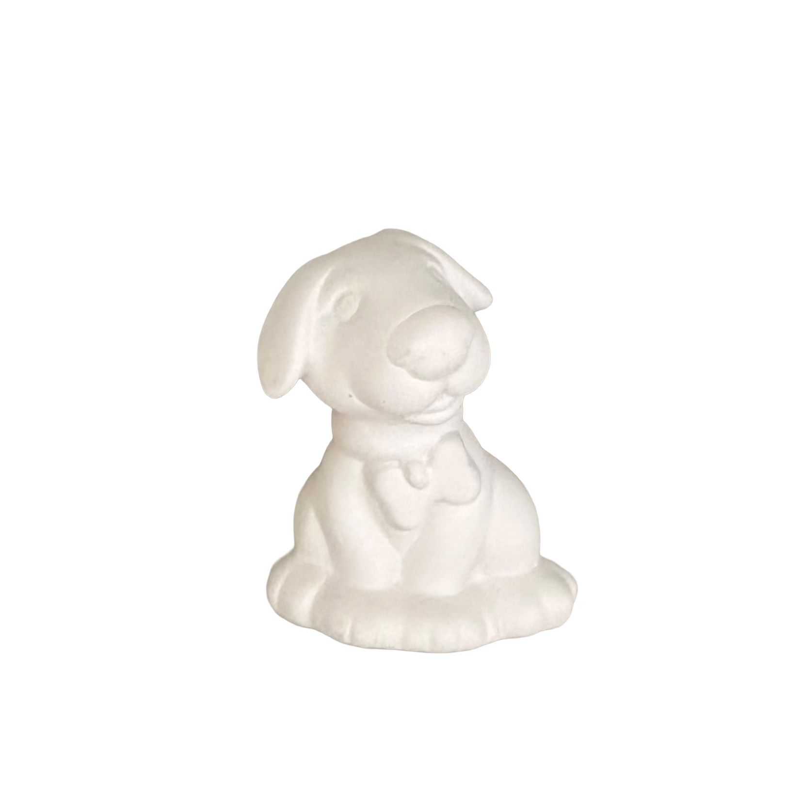 Ceramic dog ready to paint for kids