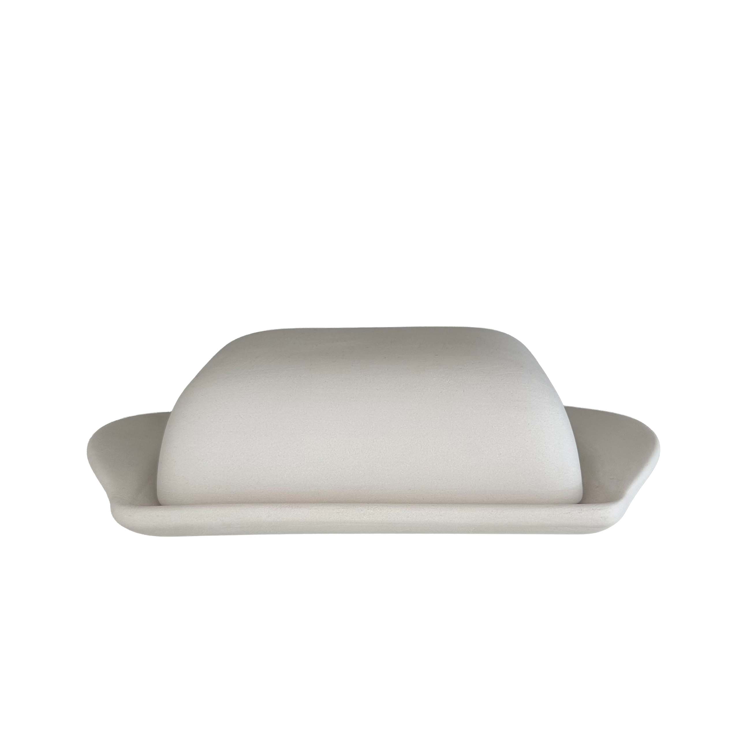 Manteigueira em cerâmica pronta para pintar