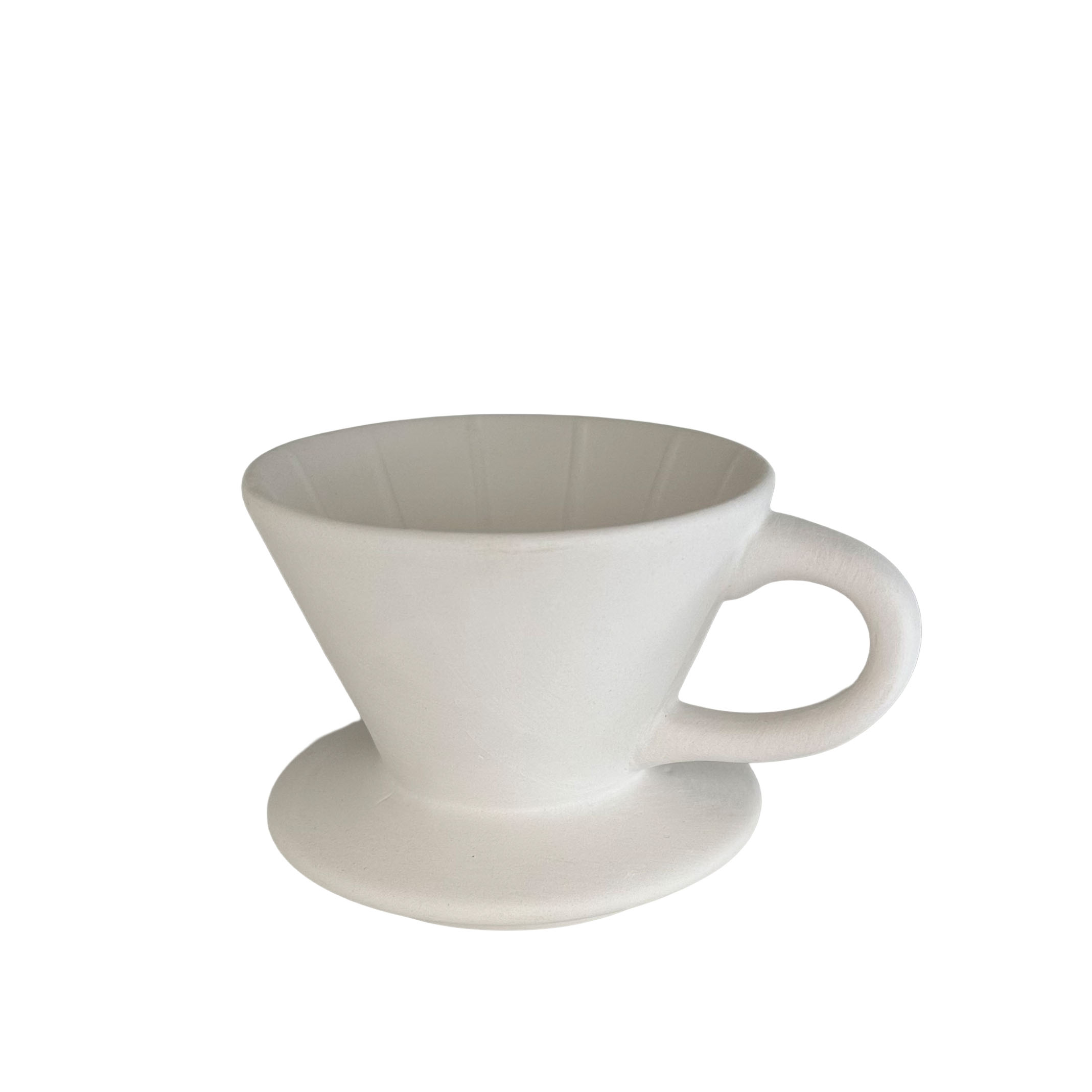 Filtro de café em cerâmica pronto para pintar