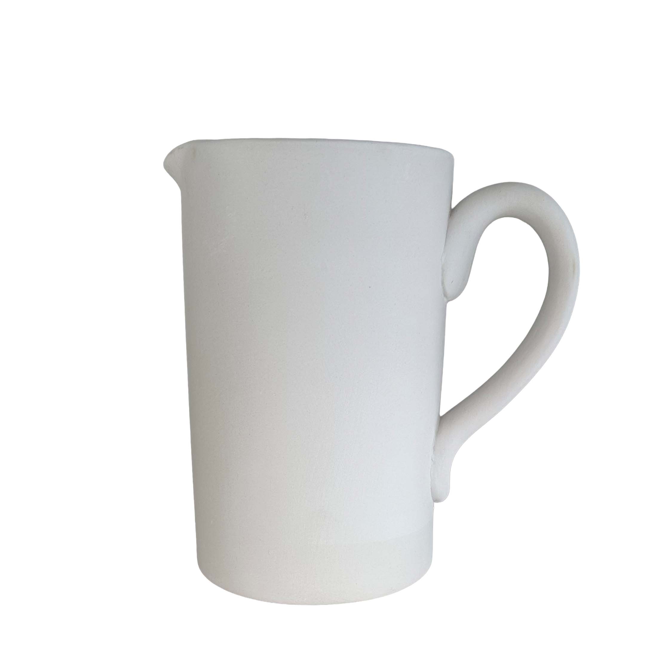 Jarra alta em cerâmica pronta para pintar