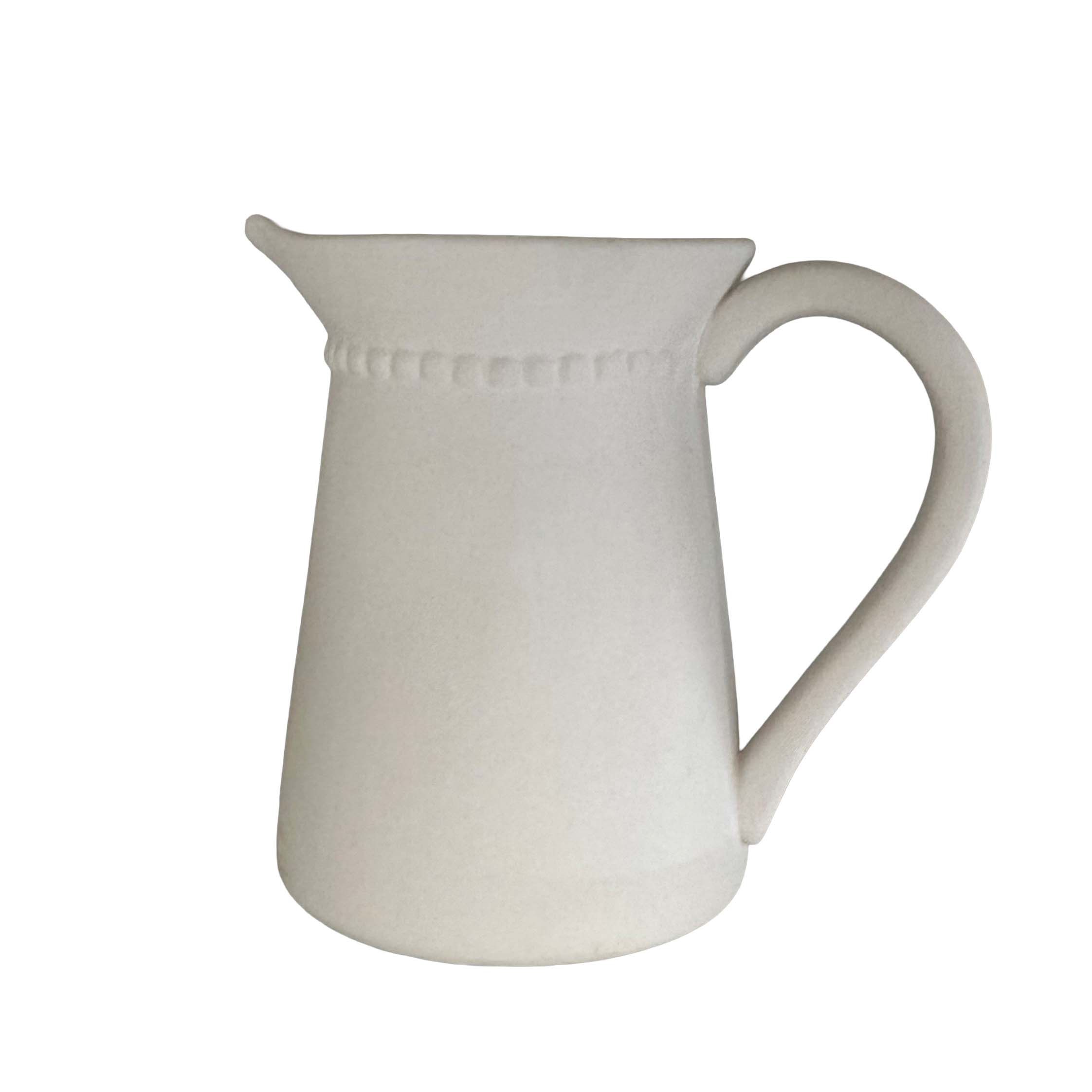 Jarra rústica em cerâmica pronta para pintar