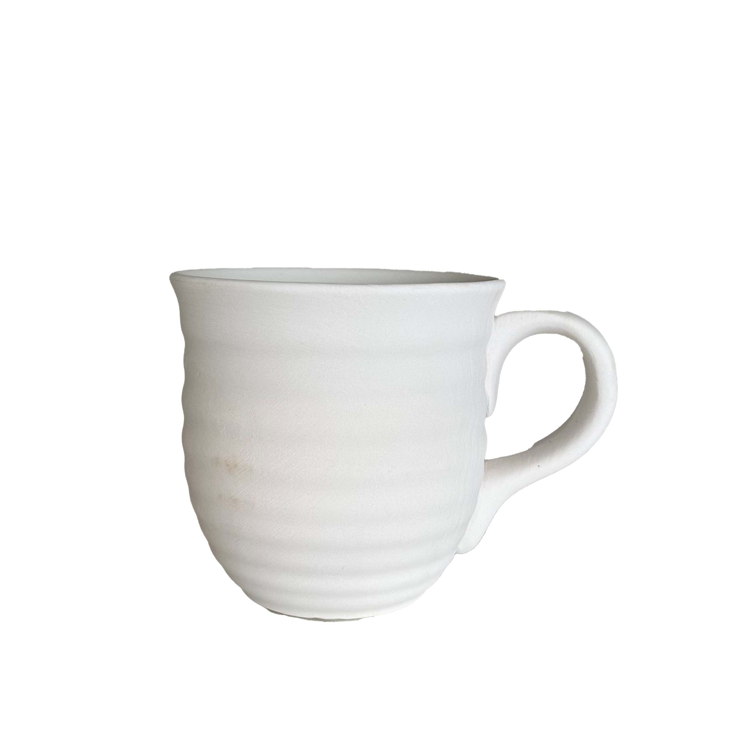 Caneca de chá em cerâmica pronta para pintar