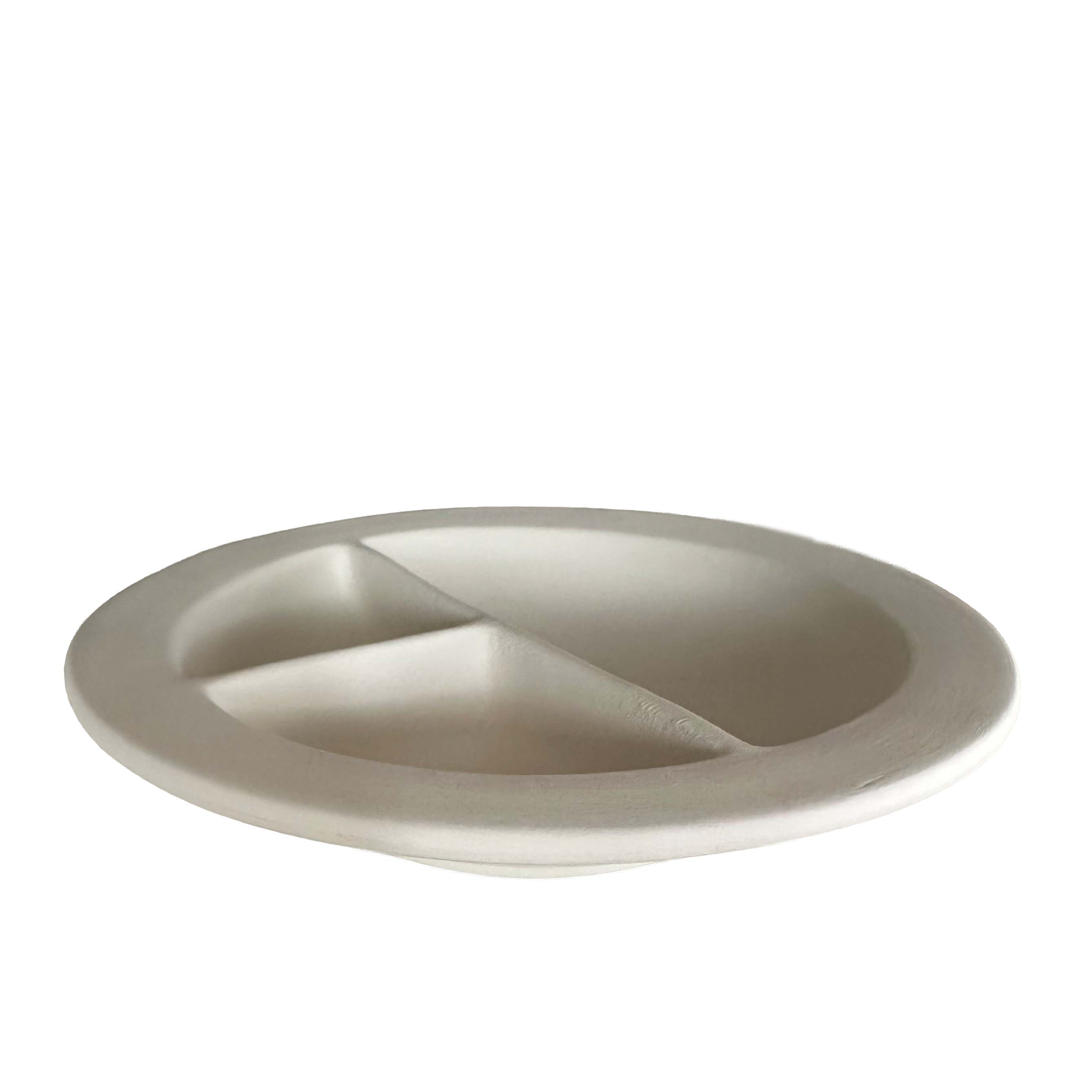 Prato de seções em cerâmica pronto para pintar